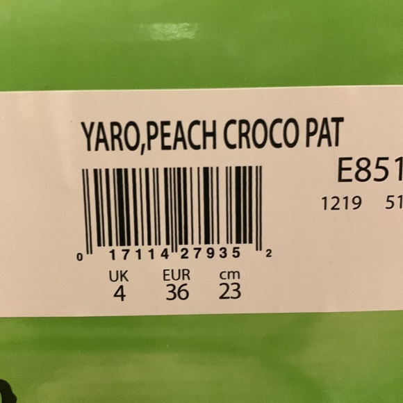 NIB Yaro Peach Crocodile Sam Edelman 4 in Block Heels 👠 🍑 - Picture 4 of 4